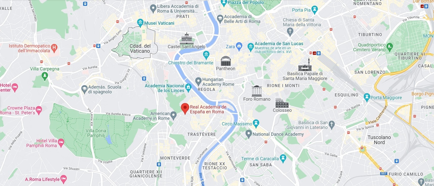 MAPA ROMA ACADEMIA GOOGLE MAPS